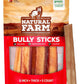 Natural Farm Odor-Free Thick Bully Sticks (6”, 5-Pack) All-Natural Long-Lasting Dog Chews, 100% Beef Pizzle, Grass-Fed, Grain-Free, Protein for Muscle Development & Energy, Perfect for Medium Chewers