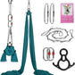 Aerial Silks Kit & Aerial Yoga Hammock - 11Yd Premium Fabric Hardware - Easy Setup for Flying Yoga, Aerial Swing & Fitness - Supports Up to 14ft Rigging