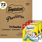 Temptations Creamy Puree Squeezable Lickable Wet Cat Treat with Chicken, Salmon, and Tuna Variety Pack, 0.42 oz. Tubes, 24 Count, Pack of 3 (72 Total)