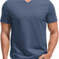 VEIISAR Premium V Neck T Shirts for Men - Modern Fitted Tees Vneck Undershirts