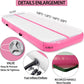 DOBESTS Inflatable Air Gymnastics Mat Tumbling Mat Tumble Track Gymnastics Training for Kids Home 6.6 feet 10 feet 13feet 16feet 20feet 4/8inch Thick for Cheerleading Dance Yoga Cheer Water With Pump