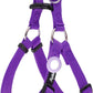 PUPTECK No Pull Dog Harness Soft Adjustable Basic Nylon Step in Puppy Vest Outdoor Walking with ID Tag and A-ir Tag Case, Purple, S
