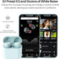 TOZO T6 Wireless Earbuds, IPX8 Waterproof Ear Buds, Stereo Bass Sound Bluetooth 5.3 Headphones in Ear, 50 Hours Playtime Earphones, Wireless Charging Case, Custom 32 EQ via APP