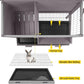 Aivituvin Outdoor Rabbit Hutch, Wooden Bunny Cages Indoor with Deeper Leakproof Tray - Upgrade with Metal Wire Pan