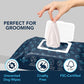 NOVEHA Dog Wipes - Odor Eliminating and Cleaning Grooming Wipes for Dog's Paws, Body, and Butt - Perfect for Puppy and Adult Dogs - Plant-Based, Safe, Convenient & Large Unscented Wipes (120 Counts)