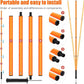 Soccer Agility Training Equipment: 6 Soccer Agility Poles, 20ft Agility Ladder, 10 Soccer Cones, 1 Jump Rope. Soccer Training Poles for Speed Training, Agility Training