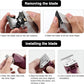 Detachable Pet Dog Clipper Blades, Compatible with Size-10 (1.5mm), Most Oster A5, KM Series Clippers,Made of Stainless Steel Blade 2Pack