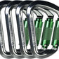 SEPEAK UIAA 30kN Climbing Carabiner Clips, Professional Heavy Duty Twist Locking Carabiners for Climbing,Mountaineering, Rappelling, Camping, Hiking, Swings, Large D Ring Hooks