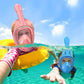QingSong Kids Snorkel Mask Full Face, Snorkeling Set with Camera Mount, Foldable 180 Degree Panoramic View Snorkeling Gear Anti-Fog Anti-Leak
