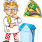 ORCHARD TOYS Moose Games, Pizza! Game. Match Colors and Shapes to Make a Perfect Pizza. for Ages 3-7 and 2-4 Players