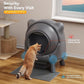 Self Cleaning Litter Box, Automatic Litter Box, FEELNEEDY Odor Control Robot, Cat Ears Design, 65L APP Real-Time Monitor, Cat Litter-Boxs for Multiple Cats, Safety Sensors, with 1 Trash Bag