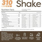 310 Nutrition All-In-One Meal Replacement Shake Powder - Plant-Based Protein Smoothie Blend w/High Fiber, Probiotics & Adaptogens - Low Carb, Vegan, Keto & Paleo Friendly - Cookies N Cream - 28 Srv