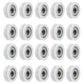 uxcell 20pcs U608ZZ Nylon Pulley U-Groove Ball Bearing 8x30x10mm U Groove Roller Wheel (GCr15) Chrome Steel Bearings, ABEC3