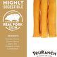 Large Pork Skin Rolls - Smoked Collagen Rolls - Collagen Chews for Dogs - Real Pork Skin - Rawhide Alternative - Easy to Digest Treat, 1 Bag, 3 Count