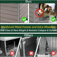 43.3" L Dog House Outdoor for Large Breeds Dogs Anti Chewing Iron Frames Dog Kennel Wooden Pet Houses for Indoor Outdoor with Weatherproof Roof,6 Elevated Feet, Reinforced Bottom Support