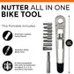 FULL WINDSOR -The Nutter Bicycle Multi Tool–Portable Cycling Repair Kit for MTB, Road & Dirt Bikes – Includes Spanner, Magnetic Bit, Tire Levers & Bottle Opener–Compact Brown Case for On-the-Go Fixes
