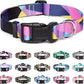 Mercano Adjustable Dog Collar - Special Design Patterns, Soft Nylon Comfortable Sturdy Pet Collar for Small Medium Large Dogs (S, Geometry Purple)
