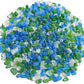 Sea Glass Stones - 0.9LB Frosted Glass Pebbles Gemstones - Perfect for Aquarium Rocks, Fish Tank Gravel, Vase Fillers, DIY Crafts, and Home Decor (Green, Aquamarine, White)