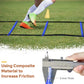 GHB Agility Ladder,Football Training Equipment Set,4 Agility Hurdles, 20 feet12 Rungs Speed Ladder,12 Disc Cones,Resistance Parachute, Jump Rope, 5 Resistance Bands