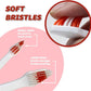 Pet Toothbrush for Dogs, Cats with Soft Bristles - Easy Teeth Cleaning & Dental Care, Non Slip Dual Head Dog Toothbrush for Medium & Large Pets, Toothpaste Not Included, Pack of 4(Multi)