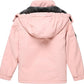 Keevoom Girl's Ski Jacket Winter Warm Thick Snow Coat Windproof Kids Outdoor Hooded Jackets