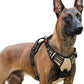 rabbitgoo Dog Harness for Large, No Pull Pet Harness with 3 Buckles, Adjustable Soft Padded Vest with Control Handle, Walking Reflective Pet Vest for Extra Large Dogs, Beige, XL