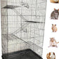 X-Large 5-Levels Tight 3/8-inch Bar Spacing Ferret Chinchilla Sugar-Glider Rats Mice Gerbil Chew Free Cage with Removable Rolling Stand, 31-Inch by 19-Inch by 55-Inch