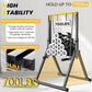 DOBESTS Foldable Power Tower Pull Up Bar Dip Station Adjustable Multifunction Workout Pull Up Tower Station Gym Strength Training Equipment for Home Outdoor, Triangular Legs, Support 700lbs