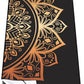 QiyI Yoga Mat Towel with Corner Pockets, Non Slip Sweat Absorbent Hot Yoga Towels, Soft Yoga Blankets with Travel Bag, Skidless Mat Cover for Workout, Gym, Fitness - 70"x26", Luxury Golden Mandala