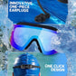 Swim Goggles, Frameless Wide View Swimming Goggles, Anti-Fog Anti-UV No Leaking Pool Goggles for Men Women Adult