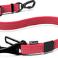 Pawaboo Dog Seatbelt for Car, 3-in-1 Dog Seat Belt Bungee, Shockproof Dogs Tether for Car with Buckle & Hook Latch, Adjustable Reflective Dogs Cars Harness Leash with 360° Lockable Buckle, Red