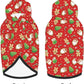 Santa Claus with Gingerbread Man Hoodie,Christmas Cosplay Dog Clothes with Pocket and Hat Winter Clothes Sweaters X-Small