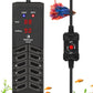 fishkeeper 500W Submersible Aquarium Heater – Ultra-Safe Digital Fish Tank Heater for 53-130 Gallon, Leaving Water Auto Power-Off, PID Intelligent Fast Heating, 59°F-93°F Accurate Temperature Control