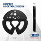 Yes4All Fractional Weight Plates Set, Available In Steel And Rubber, Set of 2/4/6 Plates in 1.25LB, 2.5LB, or 5LB Sizes, Micro Change Plates for Dumbbell and Olympic Barbell Weightlifting