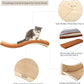 Cat Wall Shelves for Large Cats - Wall Mounted Furniture with Comfortable Cushion, Perfect Perch and Bed for Multi-Cat Households - 35 inch Wavy Shelf for Climbing, Playing, Resting, and Lounging