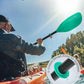 Abahub Adjustable Kayak Paddle 210-230 cm/ 230-250 cm Floating Kayaking Oars Boating Oars Canoeing Oars Black