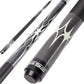 GSE Games & Sports Expert 58" 2-Piece Canadian Maple Hardwood Billiard Pool Cue Sticks for Men/Women, House or Commercial/Bar Use (Several Colors, Weight 18oz, 19oz, 20oz, 21oz Available)