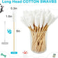 100 PCS Professional Dog Ear Cleaning Swabs - 6-inch Large Cotton Swabs, Gentle and Comfortable Bamboo Cotton Buds, Prevent Infections, Ideal Solution for Pet Ear Care (Long Tips)
