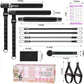 Pilates Bar Kit with Resistance Bands,Pilates Bar with Stackable Bands Workout Equipment for Legs,Hip,Waist and Arm,Exercise Fitness Equipment for Women & Men Home Gym Yoga Pilates