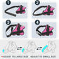Bolux Dog Harness, No-Pull Reflective Dog Vest, Breathable Adjustable Pet Harness with Handle for Outdoor Walking - No More Pulling, Tugging or Choking (Rose red, M)