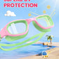 Kids Swim Goggles,Swimming Goggles for Kids 6-14, Anti-Fog UV Protection Pool Glasses for Boys Girls