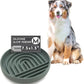 The Slowdown Bowl Silicone Slow Feeder for Dogs & Puppies, Slow Eating, Modern Lick Mat Design, Reduces Gulping, Fits 2 Cups 7.5” Across x 1.5” Tall, Mealtime Challenge, Medium-Spruce