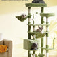 Cat Tree, Cat Tower for Large Cats with 2 Big Platforms, 2 Baskets, condo and Toys, 63" Cat Scratching Posts for Indoor Cats, Green GCT020GR