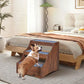 unipaws Pet Bunk Bed with Removable Step for Dogs and Cats, Multi-Level Bed Window Perch Seat Platform with Cushion and Cat Scratch Pad, Indoor Use