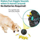 Dog Ball for Aggressive Chewers - Interactive Dog Toy Balls Fun Squeaky Sound to Keep Them Busy, Durable for Small Medium Large Breeds, Rubber Pet Chew Toys, As Seen on TV, Black & Lake Blue