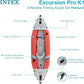 INTEX 68303EP Excursion Pro K1 Inflatable Kayak Set: Includes Deluxe 86in Kayak Paddles and High-Output Pump – SuperTough PVC – Adjustable Bucket Seat – 1-Person – 220lb Weight Capacity