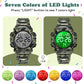 Kids Watch,Boys Watch for 3-15 Year Old Boys,Digital Sport Outdoor Multifunctional Chronograph LED 50 M Waterproof Alarm Calendar Analog Watch for Children with Silicone Band,Kids Gift