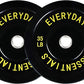 2-Inch Olympic Bumper Plates, Perfect Weight Plates for Weightlifting and Strength Training, Multiple Weights Available