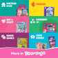Bloomingo Gobble Till You Wobble: Fun Card Game for Kids & Adults; Perfect for Family Gatherings & Travel; Ages 6+; Blue