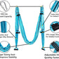Aerial Yoga Swing Set, Ultra Strong Hammock Trapeze Extension, Antigravity Ceiling Hanging Sling Inversion Exercises